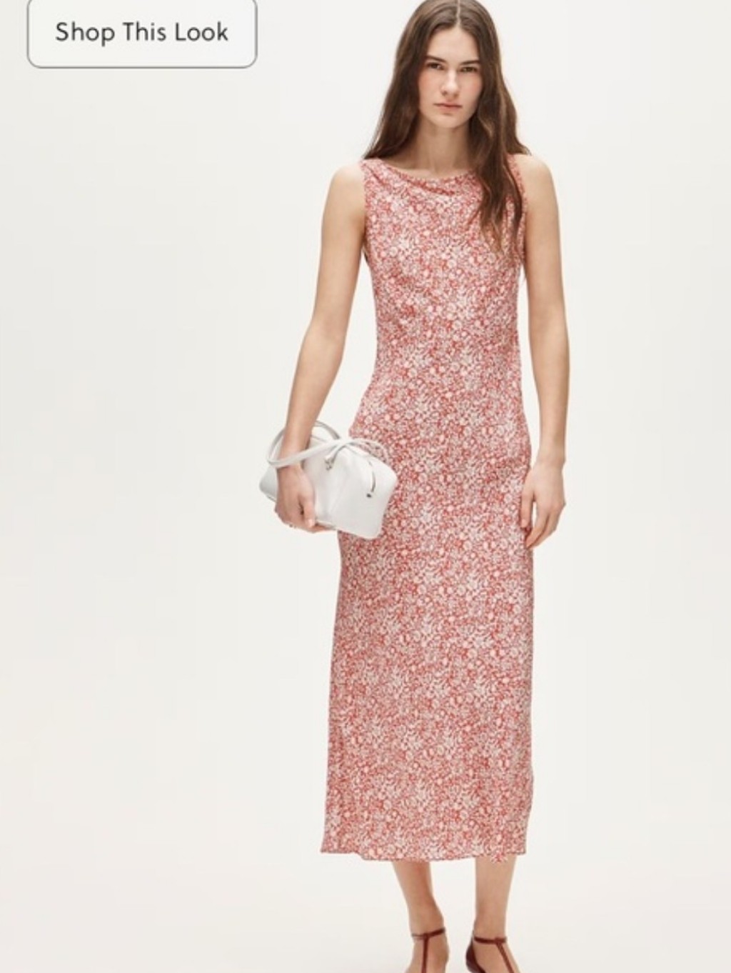 J. Crew Pink Floral Maxi Dress